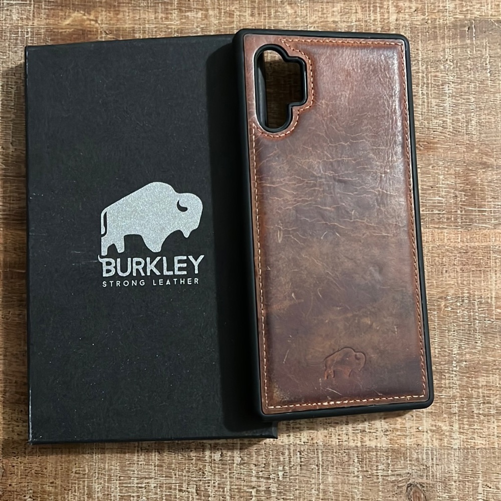 Burkley leather phone case for Samsung Galaxy note 10 plus